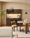 Noelle Walnut Dining Table Set