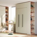 Fidelia 3-Door Wardrobe Set w/ Desk