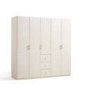 Fritz 5-Door Wardrobe with Top Cabinet