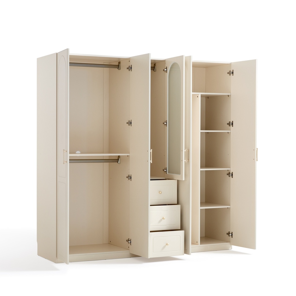 Fritz 5-Door Wardrobe Slide Cabinet