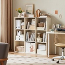 Cassie 3-Layer 3-Row Bookshelf (White)