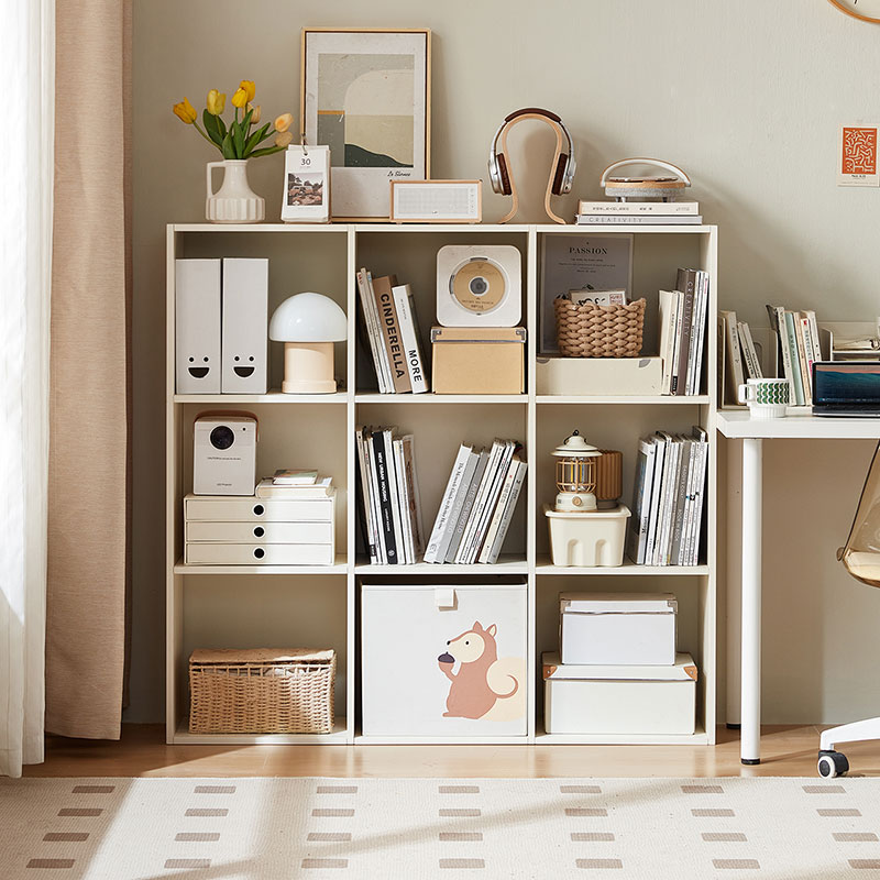 Cassie 3-Layer 3-Row Bookshelf (White)