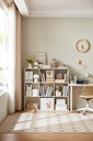 Cassie 3-Layer 3-Row Bookshelf (White)