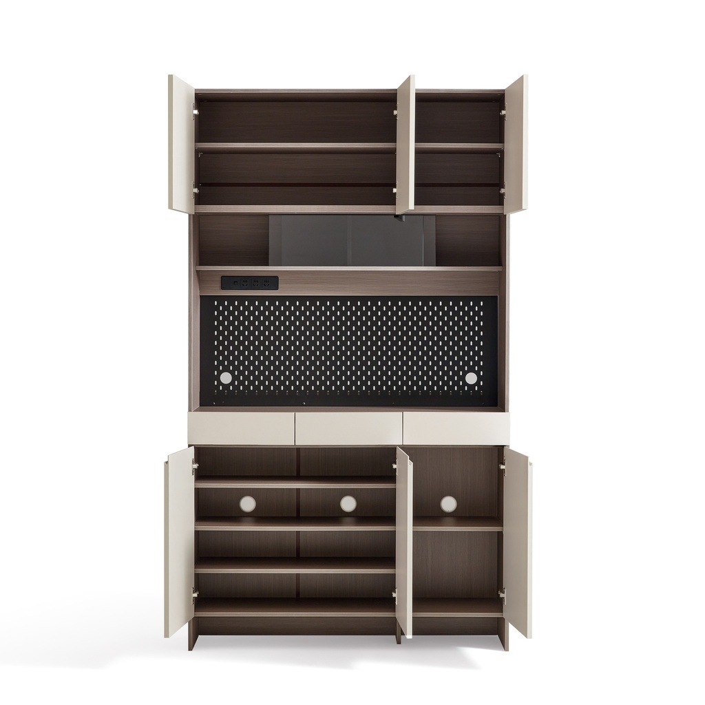 Fumie 3-Door High Shoe Cabinet