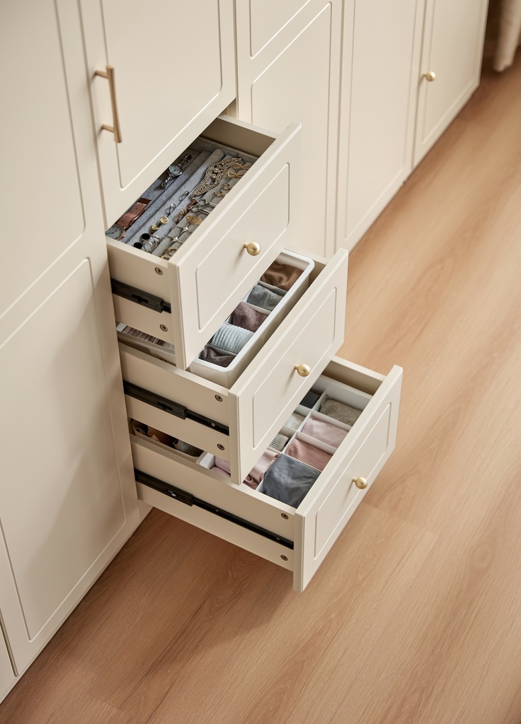 Fritz 5-Door Wardrobe Slide Cabinet