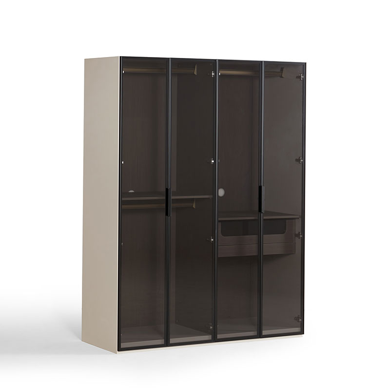 Festy 4-Door Aluminum Framer Wardrobe 