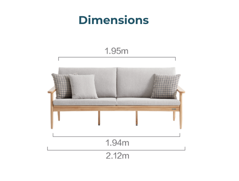 Etty 3-Seater Chair