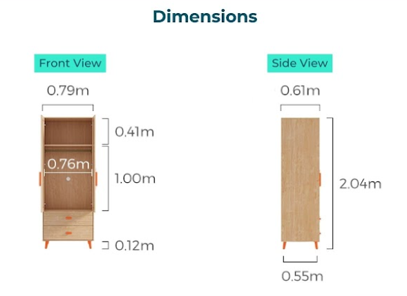 Connor Wardrobe Cabinet