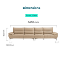 Hannah 4-Seater Sofa