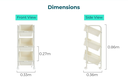 Clement 3-Grid Storage Shelf