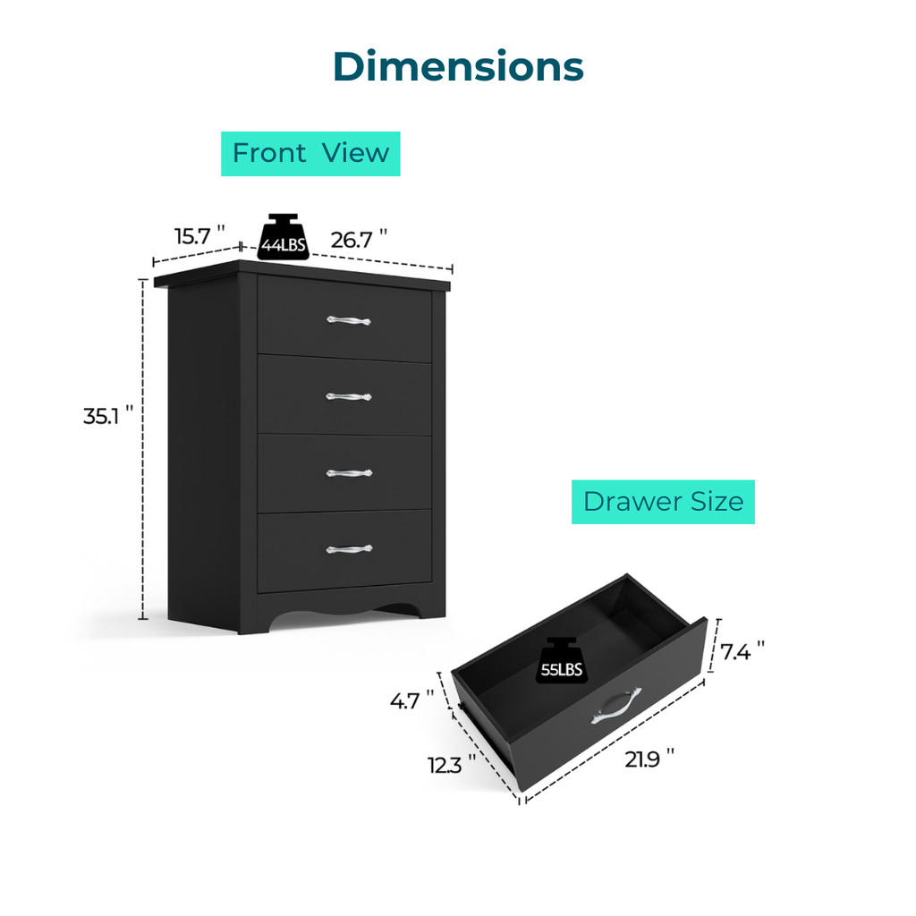 Anthony 4-Drawer Cabinet