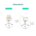 Ivanna Office Chair (Glass)