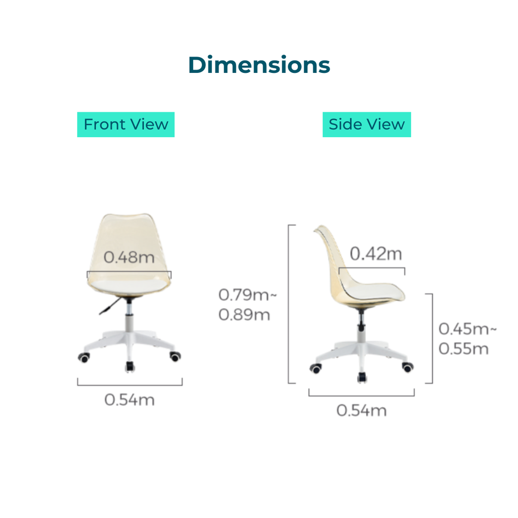 Ivanna Office Chair (Grey)