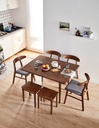 Mocha Folding Long Dining Table