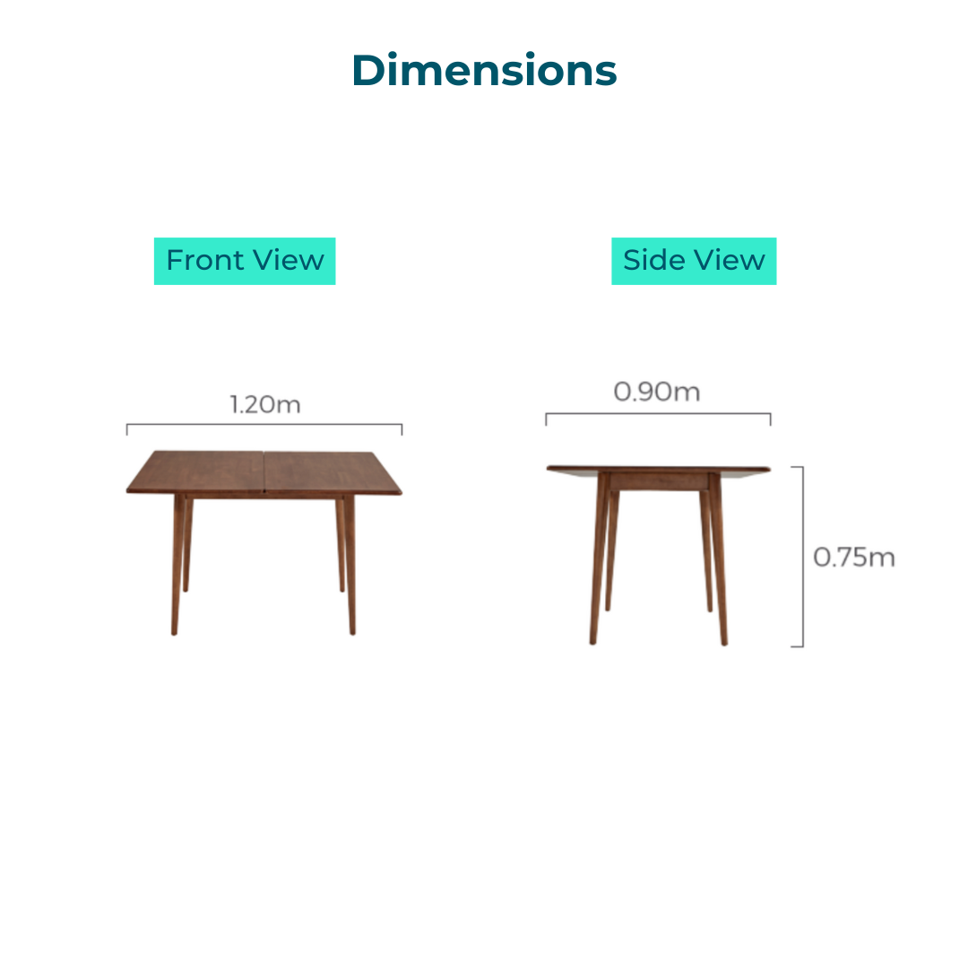 Mocha Folding Long Dining Table