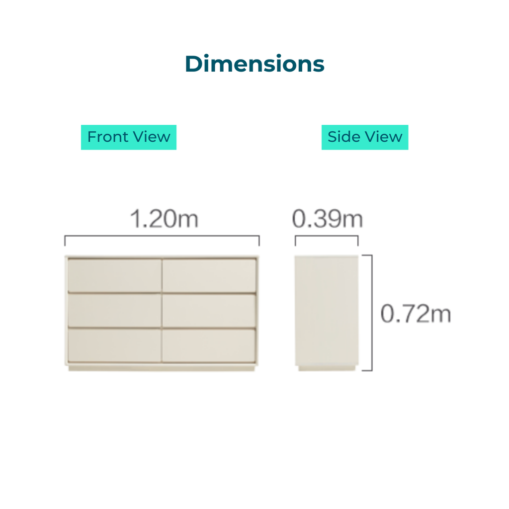 Nivorra 6-Drawers Cabinet