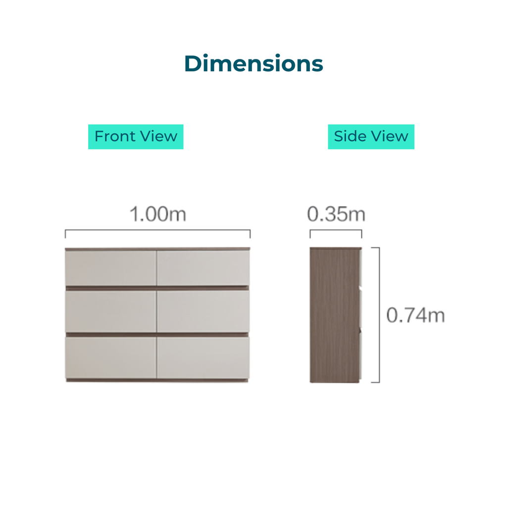 Pavlos 6-Drawer Cabinet