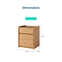 Onyx 3-Drawer Night Stand