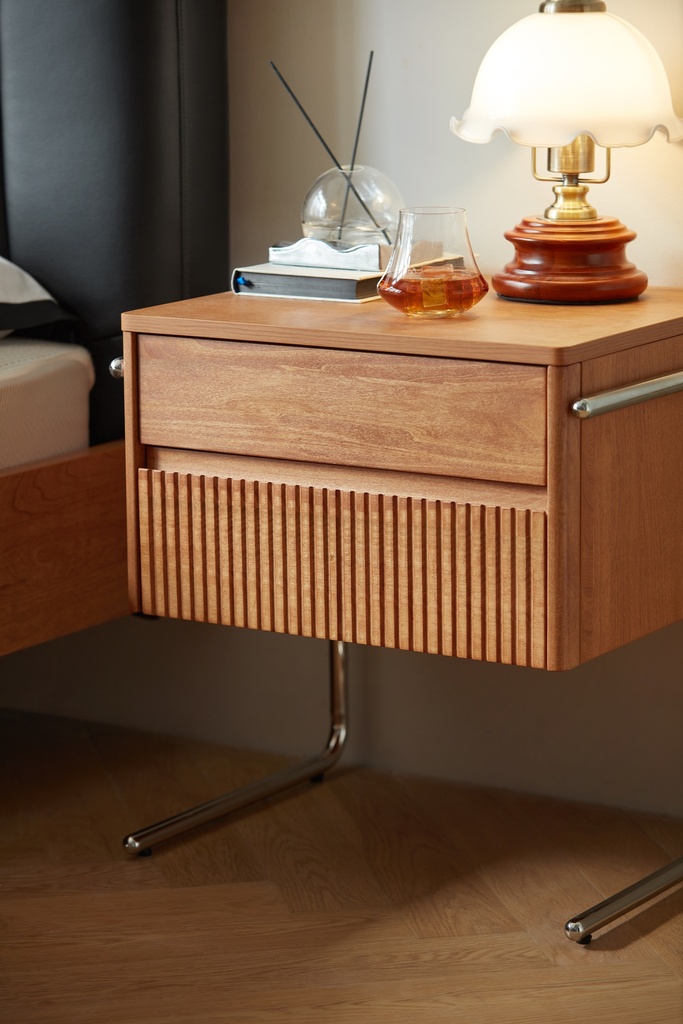 Elspeth Wood Melamine Nightstand