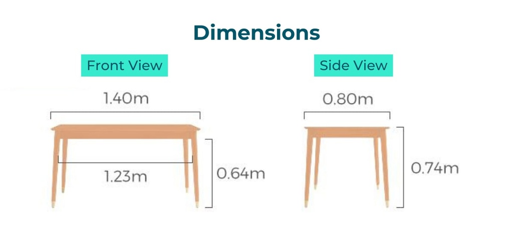 Allure Solid Wood Dining Table