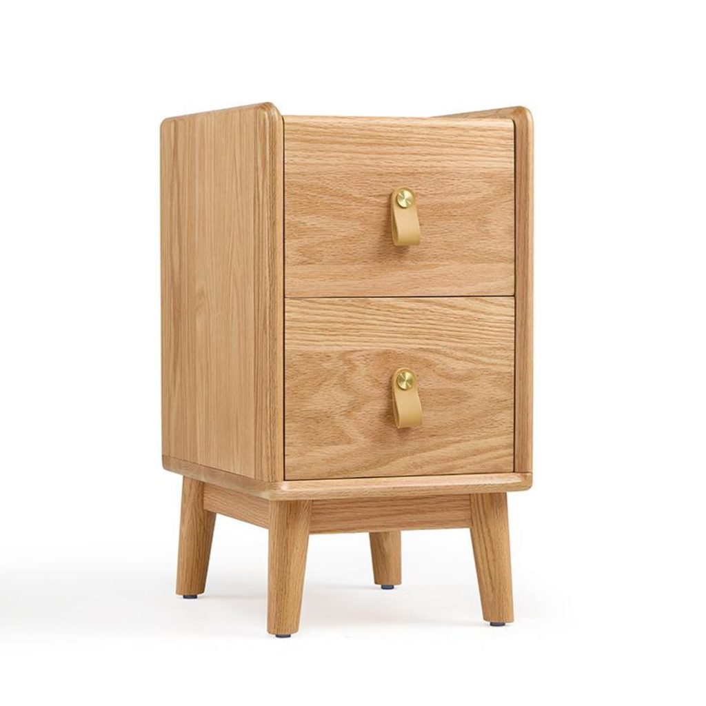 Patty Wood Solid Wood Bedside Table
