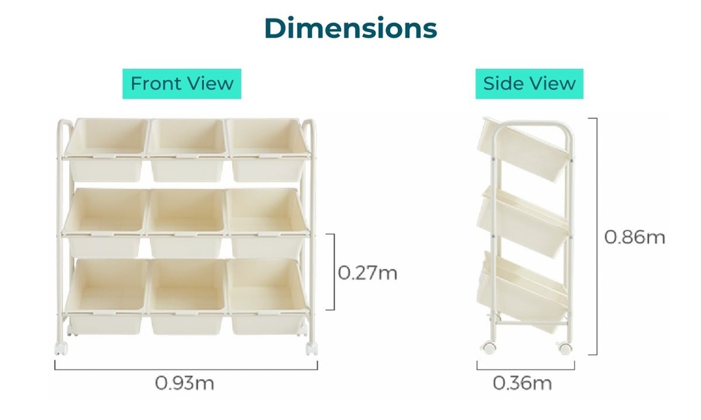 Clement 9-Grid Storage Shelf