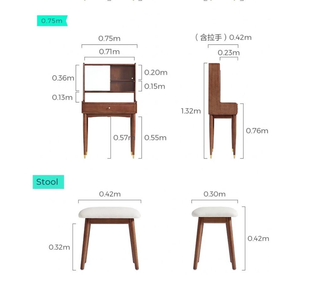 Carmen Dresser Table Set