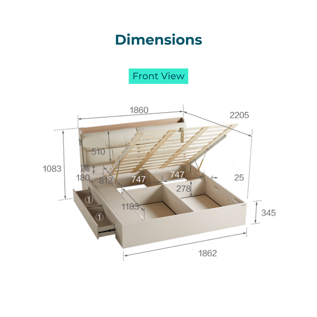 Norex  Storage Bed Frame