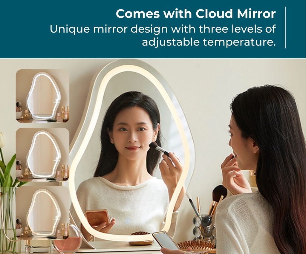 Celeste Dressing Table with Mirror