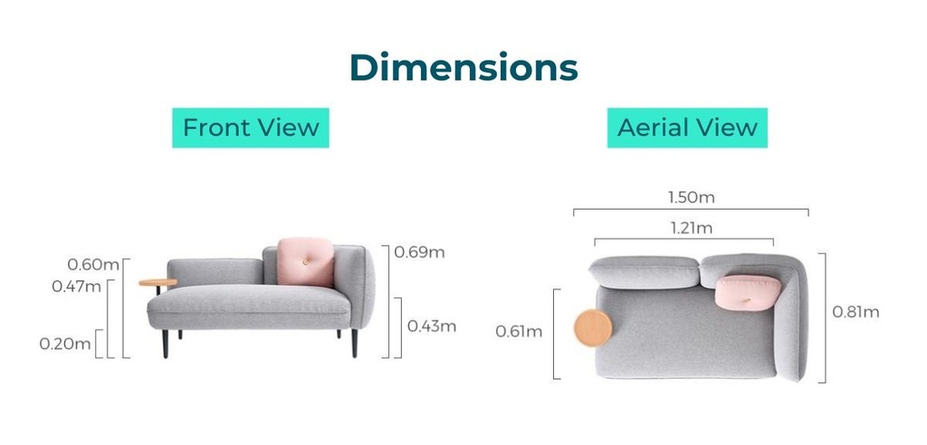 Clayton Left 2-Seater Sofa