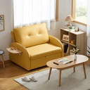 Calvin 1.2M Leather Sofa Bed