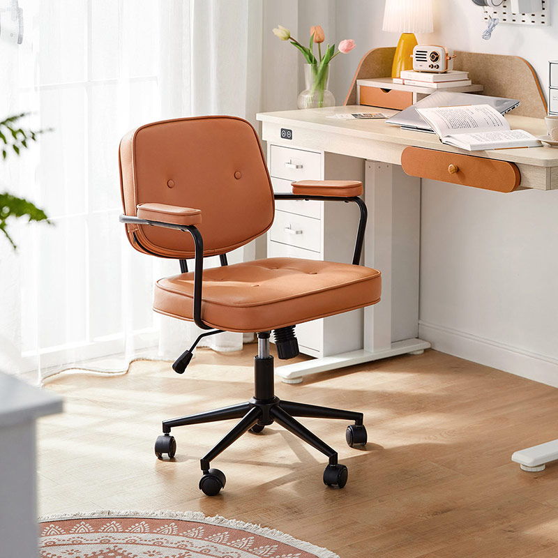 Corinne Leather Computer Chair 