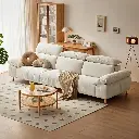 Daphne 3-Seater Fabric Sofa