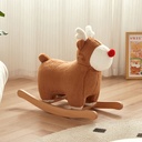 Gunnar Brown Solid Wood Kids Rocking Horse