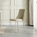 Erwind Light Gray Faux Leather Dining Chair 