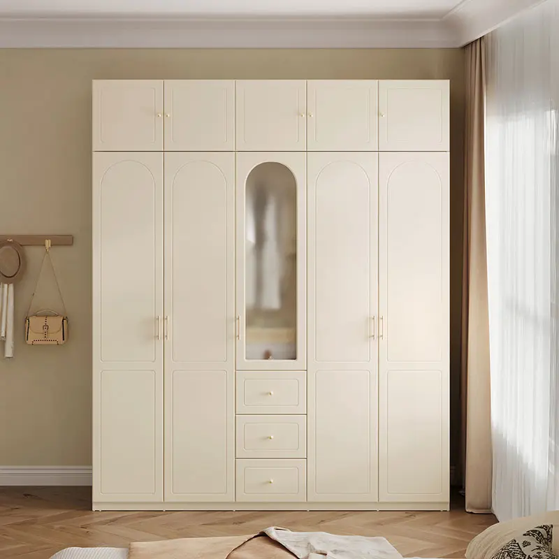 Felicity 5-Door Wardrobe W/ Top Cabinet
