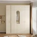 Felicity 5-Door Wardrobe W/ Top Cabinet