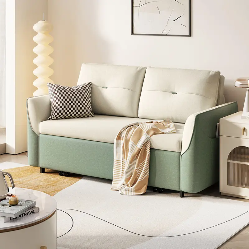 Delora 2-Seater Leather Sofa Bed