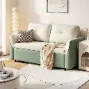 Delora 2-Seater Leather Sofa Bed