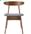 Alex Walnut Solid Wood Dining Chair (2 pcs)