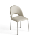 Kacy Light Gray Leather Dining Chair (2 pcs)