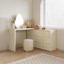 Mirena Drawer Cabinet w/ Desk, Mirror & Stool