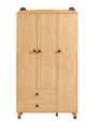 Naith Wood Melamine Wardrobe Cabinet
