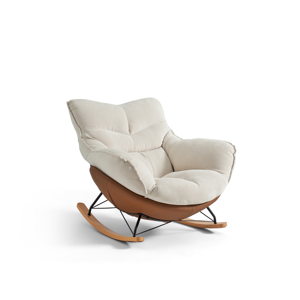 Noriah Pet-Friendly Leather Rocking Chair