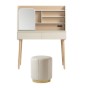 Olivia Wood Melamine Dressing Table with Stool