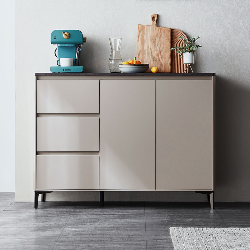 Perry Gray Melamine Side Cabinet