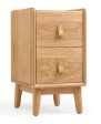 Patty Wood Solid Wood Bedside Table