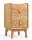 Patty Wood Solid Wood Bedside Table