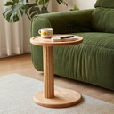 Perrie Wood Solid Wood Side Table