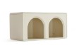 Omri Cream Melamine Stackable Cabinet